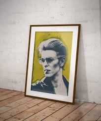 David Bowie With Cigarette Pop Art
