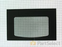 Exterior Oven Door Glass Black