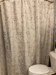 Grey Damask Shower Curtain Gray Extra