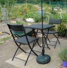 Rattan Bistro Set Outdoor Garden