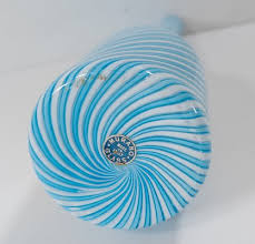 Italian Murano Glass Swirl Vase