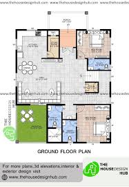 2 Bhk House Plan Design In 1500 Sq Ft