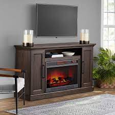 Ridley 66in Espresso Fireplace Console
