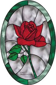 Rose Stained Glass Pattern Visit