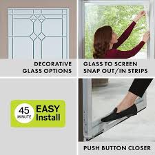 Interchangeable Storm Door