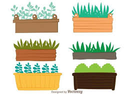 Planter Box Vector Art Icons And