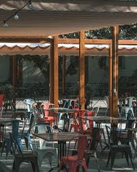 Patio Space With A Restaurant Canopy