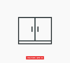 Cabinet Icon Png Vector Psd And
