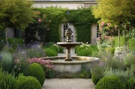 Serene Garden In French Country House