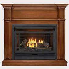 Duluth Forge Dfs 300r 3as Dual Fuel Ventless Gas Fireplace 26 000 Btu Remote Control Apple Spice Finish