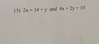 Answered 2x 14 Y And 4x 2y 10