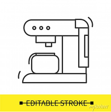 Drip Coffee Maker Icon Simple Outline