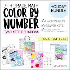 Color By Number Two Step Equations