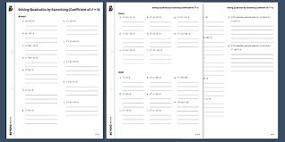 Factorising Worksheets Ks4 Maths