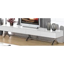 Tv Stand With White Glass Top And White