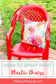 How To Spray Paint Plastic Chairs