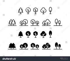 Tree Icon Logo Vector Symbol Stock