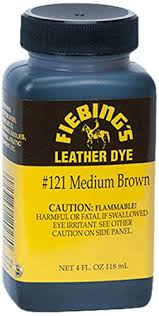 Leather Dye Medium Brown 4 Oz