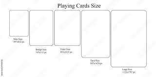 playing card size model mini size