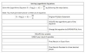 Solving Logarithmic Equations Step