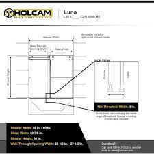 Holcam Luna 58 60in W X 60 1 2in H Sliding Frameless Glass Bypass Tub Door In Matte Black With Easy Clean 10 Glass Protection
