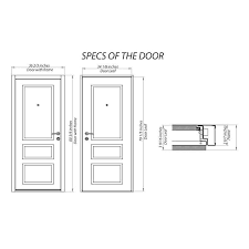 Vdomdoors 36 In X 80 In 1 Panel Right