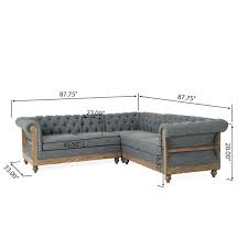 Polyester Rectangle Sectional Sofa