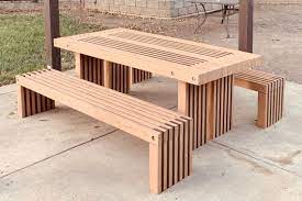 Simple Picnic Table Plans 2x4 Outdoor