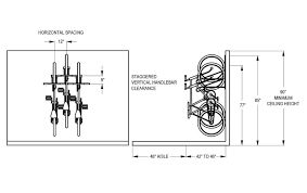 Vertical Bike Storage Spacing Bicycle