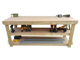 Wooden Workbench 18mm Mdf Top Double