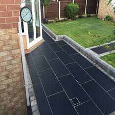 Black Limestone Paving 1200x600