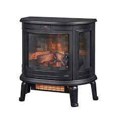 Duraflame Black Curved Front 3d Infrared Electric Fireplace Stove With Remote Control