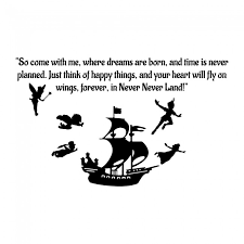 Peter Pan Quote Wall Sticker