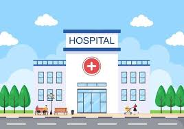 Hospital Building Vector Art Icons