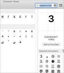 Mac Typing Tip Subscripts