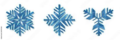 Snowflake Icon Background Set White