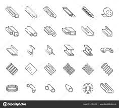 steel beam icons images vectorielles