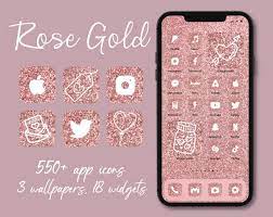 Rose Gold App Icons Glitter App Icons
