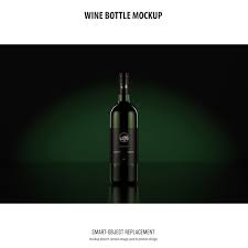 Wine Bottle Mockup Free Vectors