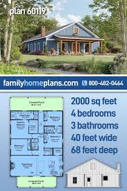 3 Bed 2 Bath Pole Barn House Plans