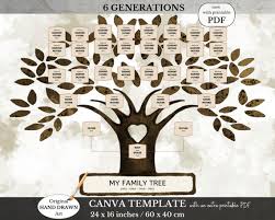 Digital Family Tree Template 6