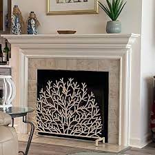 Decorative Antique White Fireplace