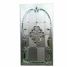 Hinged Designer Etched Door Glass At Rs