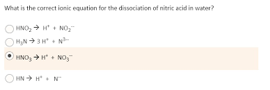 What Is The Correct Ionic Equation For