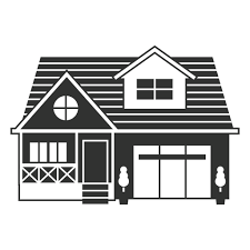 Simple House With Garage Icon Png Svg