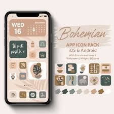 Bohemian Iphone Ios 16 App Icons Theme