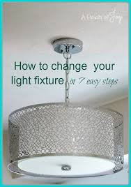 How To Change Your Light Fixture In