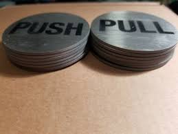 Push Pull Sign S For