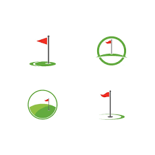 Golf Course Design Drawing Vector
