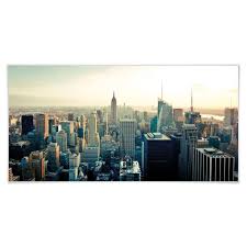 Acrylic Glass Skyline Of New York City